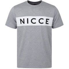 Nicce Sofa Panel Mens Grey T-Shirt