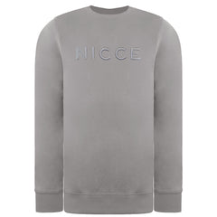 Nicce Mercury Mens Chalk Grey Sweater