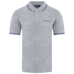 Ben Sherman Twin Tipped Mens Grey Polo Shirt