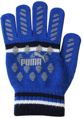 Puma Cat Logo Black/Blue Winter Gloves