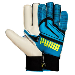 Puma Ultra Grip 1 Hybrid Mens Black/Blue Goalkeeper Gloves