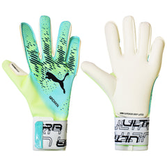 Puma Ultra Grip 1 Hybrid Mens Green Goalkeeper Gloves