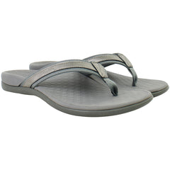 Vionic Islander Womens Grey Flip-Flops