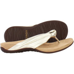 Vionic Rest Pippa Womens Gold Flip-Flops
