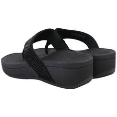 Vionic Pacific Naples Womens Black Flip-Flops