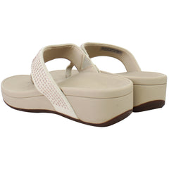 Vionic Pacific Naples Womens Beige Flip-Flops