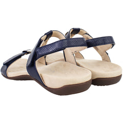 Vionic Farra Lizard Womens Navy Sandals