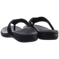 Vionic Aloe Womens Black Flip-Flops