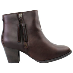 Vionic Madeline Womens Brown Heeled Boots