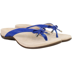 Vionic Bella II Woven Womens Blue Flip-Flops