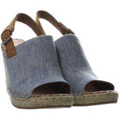 Toms Monica Womens Denim Wedges