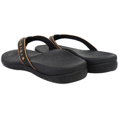 Vionic Tide Vanessa Womens Black Flip-Flops