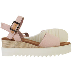 Toms Diana Womens Pink Wedge Sandals