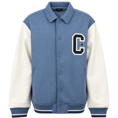 Converse Retro C Varsity Mens Blue Bomber Jacket