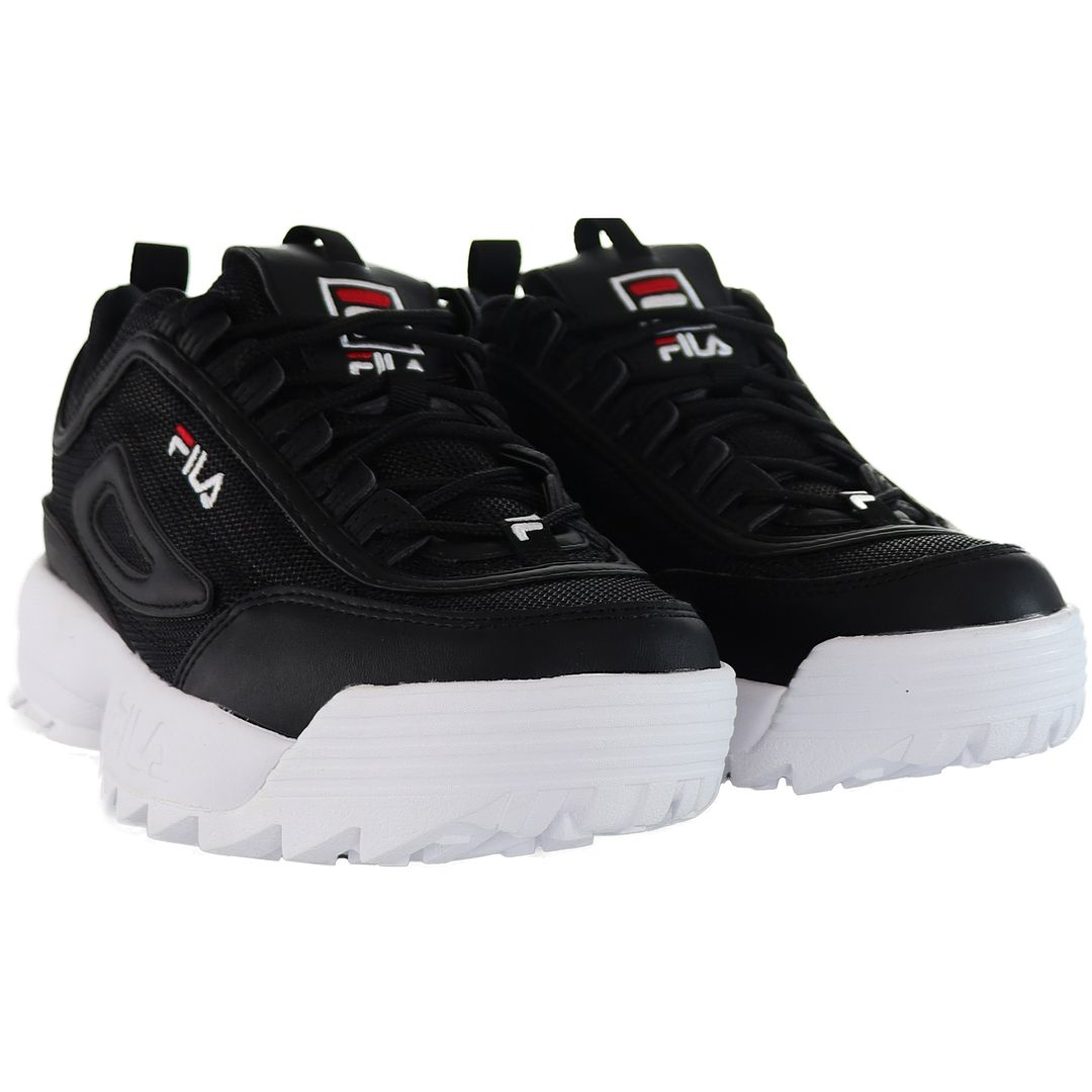 Black fila trainers sales kids