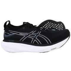 Asics Gel-Nimbus 25 Mens Black Running Shoes (Extra Wide)