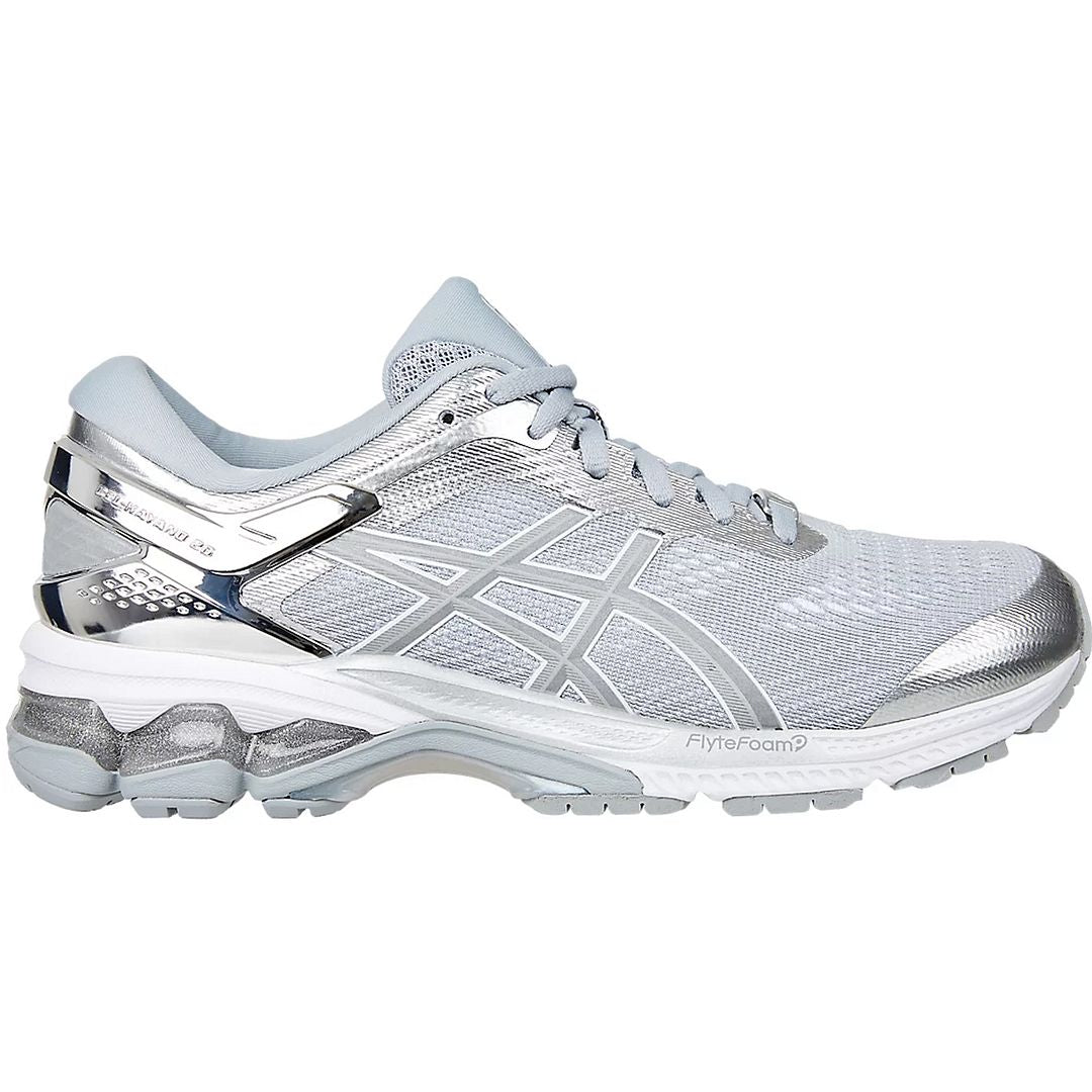 Asics Gel Kayano 26 Platinum Womens Grey Running Trainers Sport It First