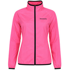 Diadora Logo Womens Pink Windstopper Jacket