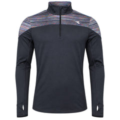 Diadora Warm Up Mens Black Top
