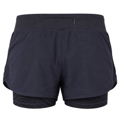 Diadora Double Layer Womens Black Shorts
