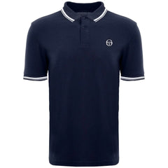 Sergio Tacchini Iconic Stripe Mens Navy/White Polo Shirt