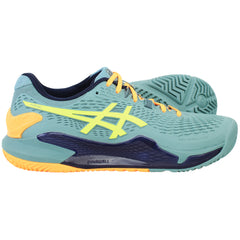 Asics Gel-Resolution 9 Mens Green Padel Shoes