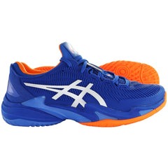 Asics Court FF 3 Novak Mens Blue Tennis Shoes