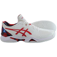 Asics Court FF Novak L.E. Mens White Tennis Shoes