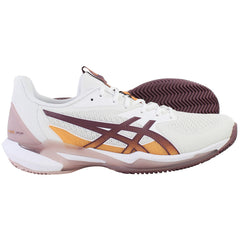 Asics Solution Speed FF 3 Clay Womens White Tennis Shoes