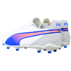 Puma King Match FG/AG Mens White Football Boots