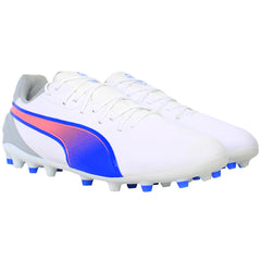 Puma King Match MG Mens White Football Boots