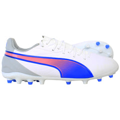 Puma King Match MG Mens White Football Boots