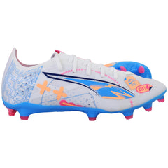 Puma Ultra 5 Match Vol. Up FG/AG Mens White Football Boots