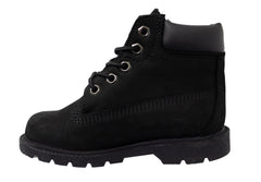 Timberland Classic 6inch Kids Black Boots