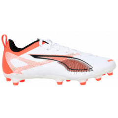 Puma Ultra 5 Play FG/AG Kids White Football Boots