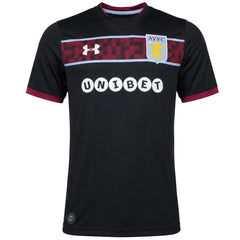 Under Armour Aston Villa 2017/18 Mens Black Football Top