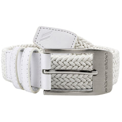Under Armour Braided 2.0 Mens White Golf Belt