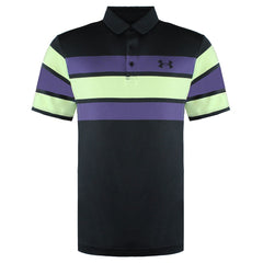 Under Armour PlayOff Mens Black/Purple Polo Shirt