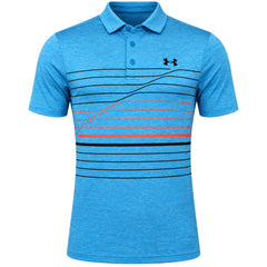 Under Armour Playoff 2.0 Mens Blue Golf Polo Shirt