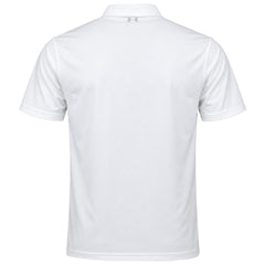Under Armour Crest Performance 2.0 Mens White Golf Polo Shirt