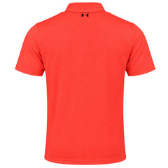 Under Armour Crest Performance 2.0 Mens Orange Golf Polo Shirt