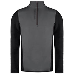 Under Armour Evolution Daytona Mens Grey/Black Hybrid Golf Sweater