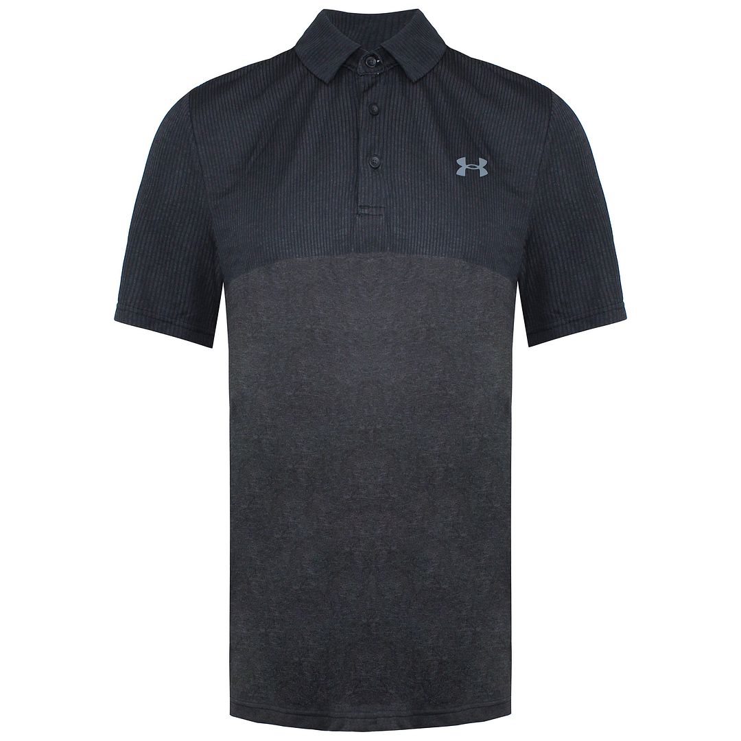 Under Armour Vanish Blocked Mens Black Polo Shirt Sport It First