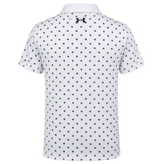 Under Armour Performance Poppie Kids White Golf Polo Shirt