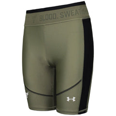 Under Armour Project Rock Womens Green Biker Shorts