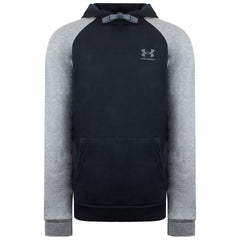Under Armour Rival Fleece Mens Navy/Grey Hoodie