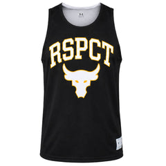 Under Armour x Project Rock Reversible Pinnie Mens Black/White Vest