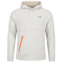Under Armour Rush Solid Logo Mens Beige Hoodie