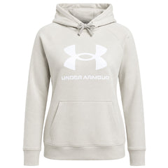 Under Armour Rival Fleece Lock-Up Womens Beige Hoodie
