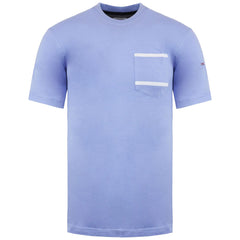 Eden Park Paris Logo Mens Blue T-Shirt